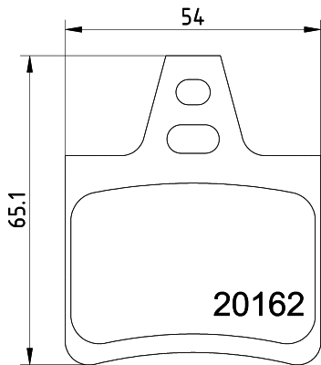 Brake Pad Set, disc brake (MDB1425)