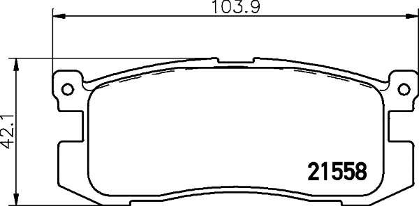 Brake Pad Set, disc brake (MDB1476)