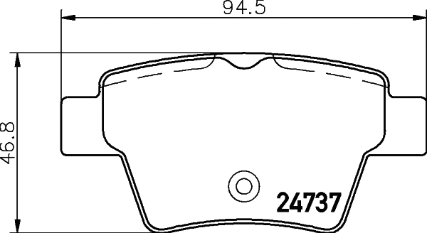 Brake Pad Set, disc brake (MDB2951)