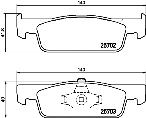 Brake Pad Set, disc brake (MDB3360)