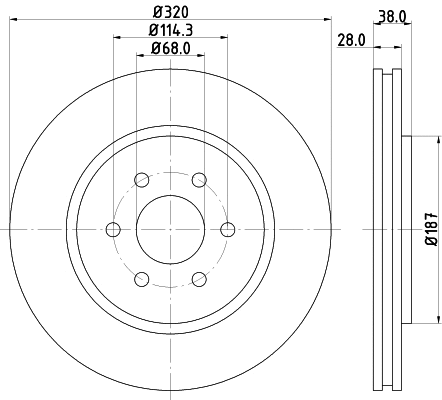Brake Disc (MDC1834)