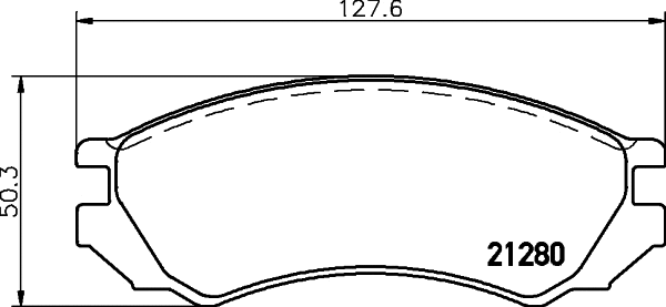Brake Pad Set, disc brake (MDB1443)