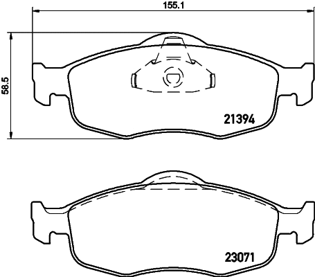 Brake Pad Set, disc brake (MDB1620)