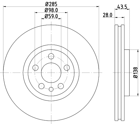 Brake Disc (MDC1598)