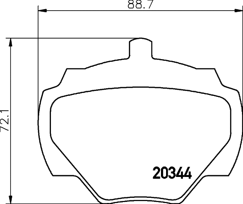 Brake Pad Set, disc brake (MLB43)