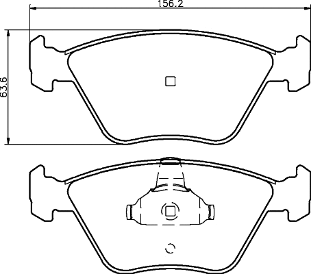 Brake Pad Set, disc brake (MDB2415)