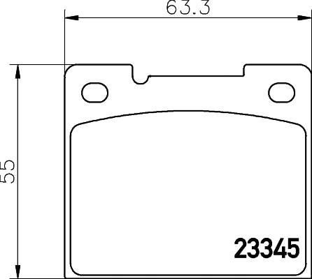 Brake Pad Set, disc brake (MDB1723)