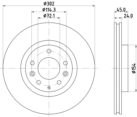 Brake Disc (MDC2564)