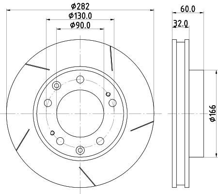 Brake Disc (MDC1278L)