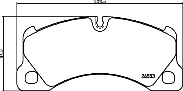 Brake Pad Set, disc brake (MDB2987)