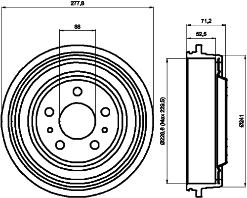 Brake Drum (MBD263)