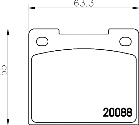 Brake Pad Set, disc brake (MGB533)