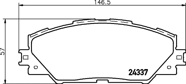 Brake Pad Set, disc brake (MDB2786)