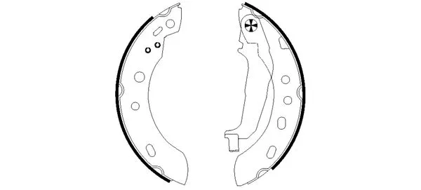 Brake Shoe Set (MFR550)