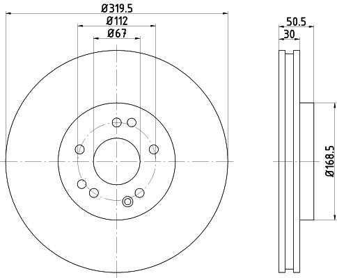 Brake Disc (MDC1304)