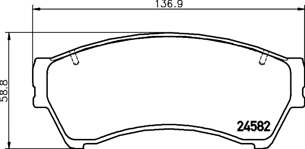 Brake Pad Set, disc brake (MDB2736)