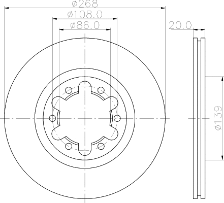 Brake Disc (MDC2323)