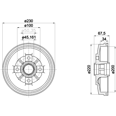 Brake Drum (MBD345)