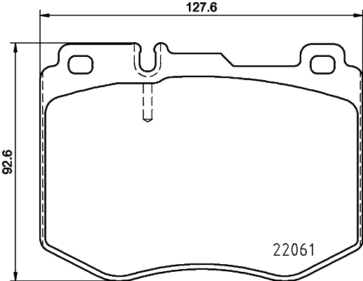 Brake Pad Set, disc brake (MDB3710)