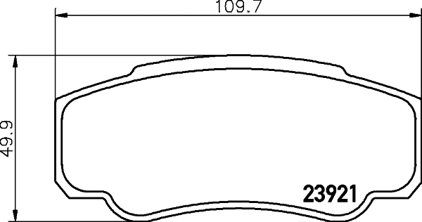 Brake Pad Set, disc brake (MDB2540)