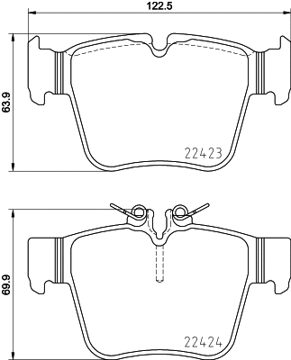 Brake Pad Set, disc brake (MDB3903)