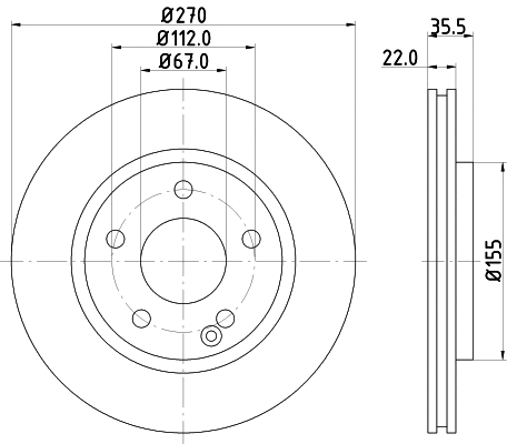 Brake Disc (MDC1653)