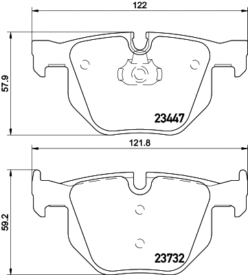 Brake Pad Set, disc brake (MDB2961)