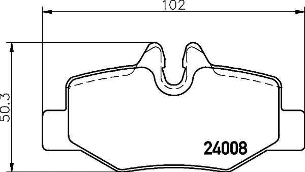 Brake Pad Set, disc brake (MDB2679)