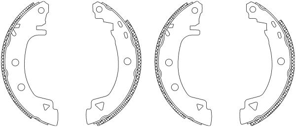 Brake Shoe Set (MSK213)
