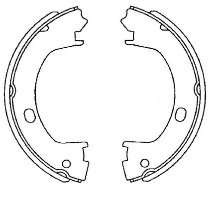 Brake Shoe Set, parking brake (MFR660)