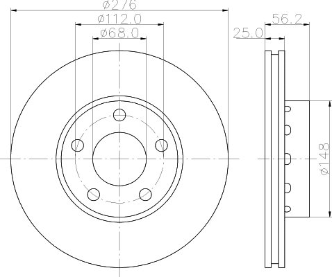 Brake Disc (MDC1156)