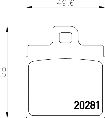 Brake Pad Set, disc brake (MDB1090)