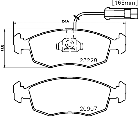 Brake Pad Set, disc brake (MDB1948)