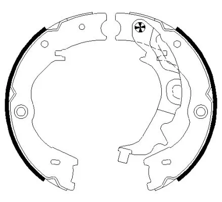 Brake Shoe Set, parking brake (MFR675)