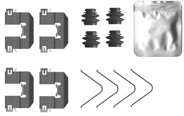 Accessory Kit, disc brake pad (MBA0104)