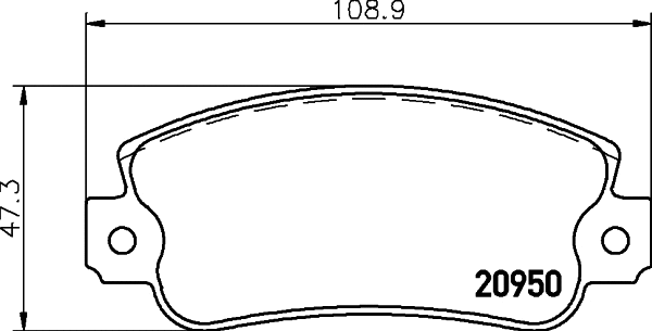 Brake Pad Set, disc brake (MDB2526)