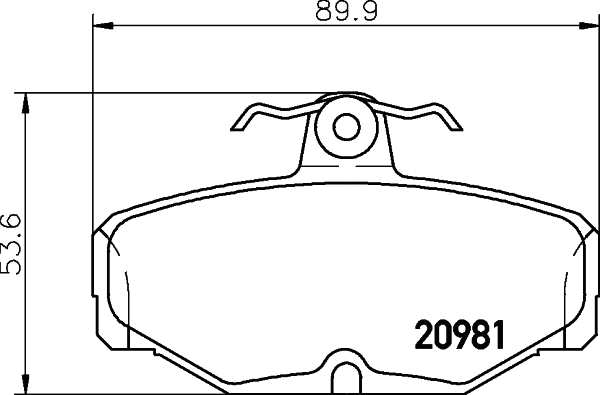 Brake Pad Set, disc brake (MDB1287)