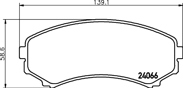 Brake Pad Set, disc brake (MDB2277)