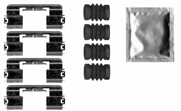 Accessory Kit, disc brake pad (MBA1875)