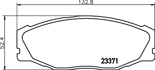 Brake Pad Set, disc brake (MDB2235)