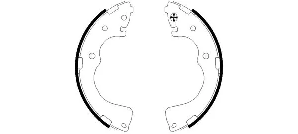 Brake Shoe Set (MFR632)