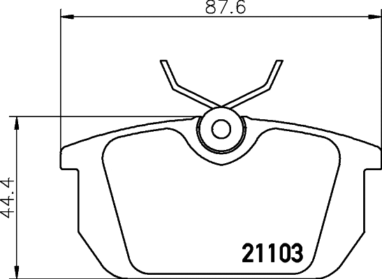Brake Pad Set, disc brake (MDB1309)
