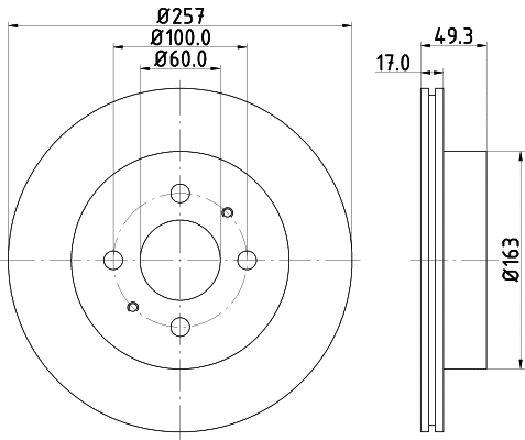 Brake Disc (MDC1770)