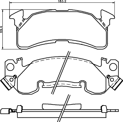 Brake Pad Set, disc brake (MDB1790)