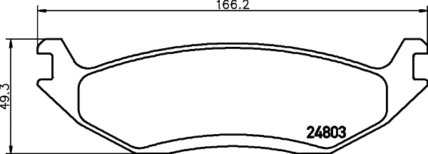 Brake Pad Set, disc brake (MDB2386)