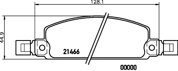 Brake Pad Set, disc brake (MDB1140)