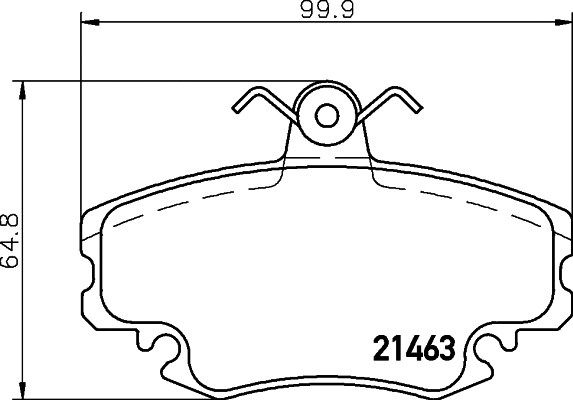 Brake Pad Set, disc brake (MDB2192)