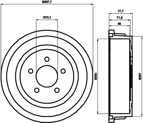 Brake Drum (MBD185)