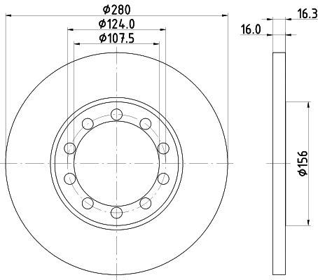 Brake Disc (MDC1811)