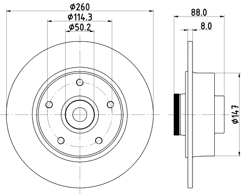 Brake Disc (MDC2374)